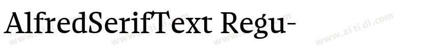 AlfredSerifText Regu字体转换